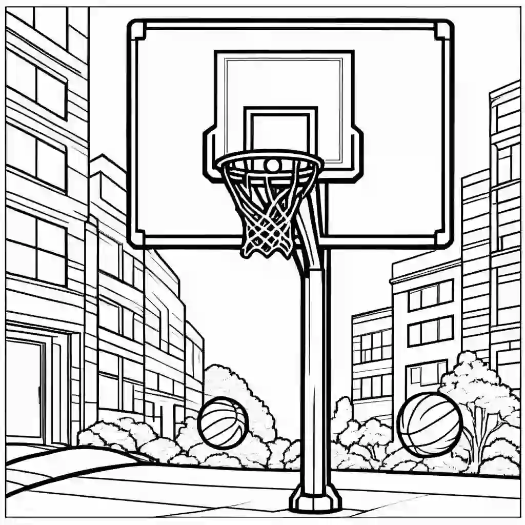 Basketball Hoops coloring pages